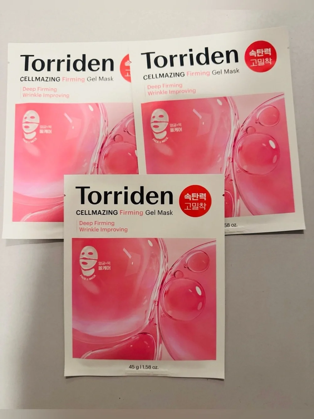 Torriden Cellmazing Firming Gel Masks 3 pack